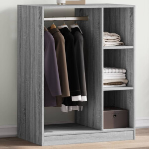 vidaXL Kledingkast 77x48x102 cm bewerkt hout grijs sonoma eikenkleurig