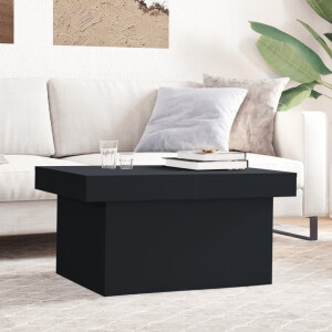 vidaXL Salontafel 80x55x40 cm bewerkt hout zwart