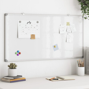 vidaXL Whiteboard magnetisch 60x30x1,7 cm aluminium