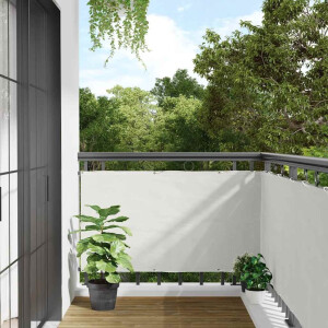 vidaXL Balkonscherm 700x90 cm PVC wit