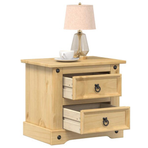 vidaXL Nachtkastje Corona 53x39x47 cm massief grenenhout