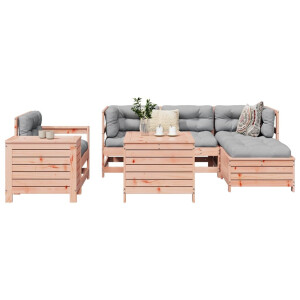 vidaXL 7-delige Loungeset massief douglas vurenhout