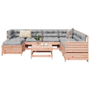 vidaXL 8-delige Loungeset massief douglas vurenhout