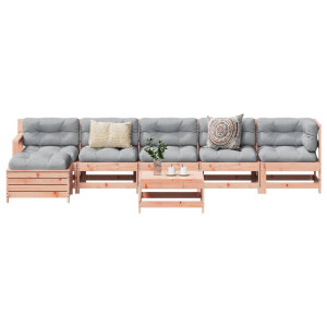 vidaXL 7-delige Loungeset massief douglashout