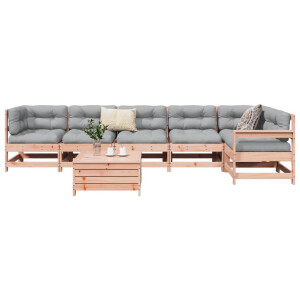vidaXL 7-delige Loungeset massief douglas vurenhout