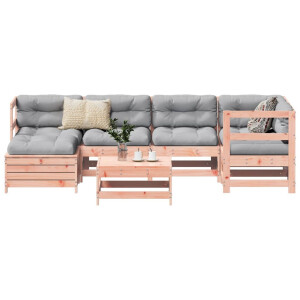 vidaXL 7-delige Loungeset massief douglas vurenhout