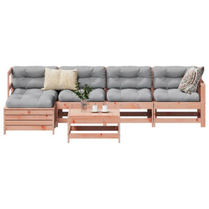 vidaXL 6-delige Loungeset massief douglas vurenhout