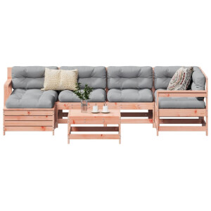vidaXL 7-delige Loungeset massief douglas vurenhout