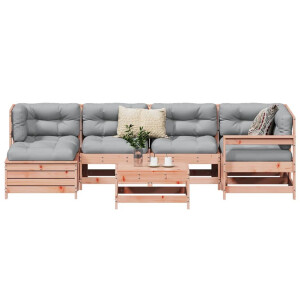 vidaXL 7-delige Loungeset massief douglas vurenhout