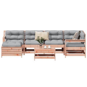vidaXL 7-delige Loungeset massief douglas vurenhout