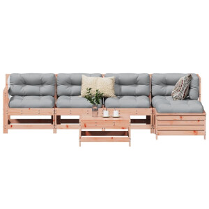 vidaXL 6-delige Loungeset massief douglas vurenhout