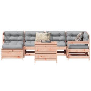 vidaXL 7-delige Loungeset massief douglas vurenhout