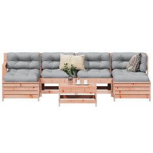 vidaXL 7-delige Loungeset massief douglas vurenhout
