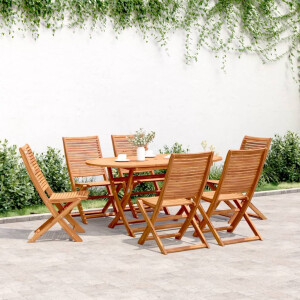 vidaXL Tuinstoelen 6 st inklapbaar 51x66x95 cm massief acaciahout