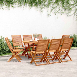 vidaXL Tuinstoelen 8 st inklapbaar 51x66x95 cm massief acaciahout