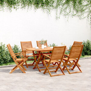 vidaXL Tuinstoelen 6 st inklapbaar 57x66x95 cm massief acaciahout