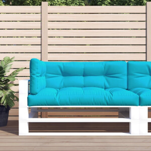 vidaXL Palletkussens 3 st stof turquoise