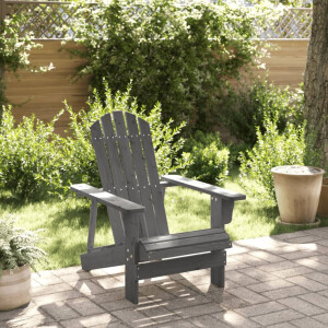 vidaXL Stoel Adirondack 69x85x90,5 cm massief vurenhout grijs