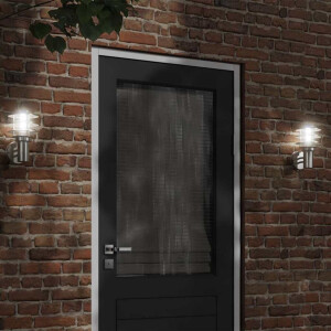 vidaXL Buitenwandlamp roestvrij staal zilverkleurig