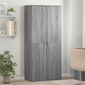 vidaXL Schoenenkast 80x39x178 cm bewerkt hout grijs sonoma eikenkleur