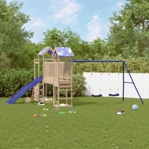 vidaXL Speelhuis massief grenenhout