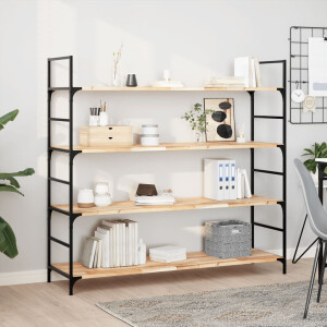 vidaXL Wandschappen 3 st zwevend 160x40x2 cm onbehandeld acaciahout