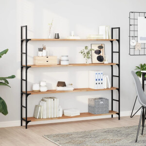 vidaXL Wandschappen 3 st zwevend olieafwerking 160x20x2 cm acaciahout