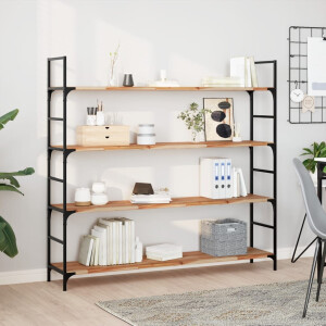 vidaXL Wandschappen 2 st zwevend olieafwerking 140x30x2 cm acaciahout