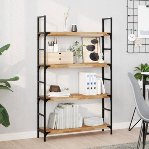vidaXL Wandschappen 2 st zwevend olieafwerking 100x20x4 cm acaciahout