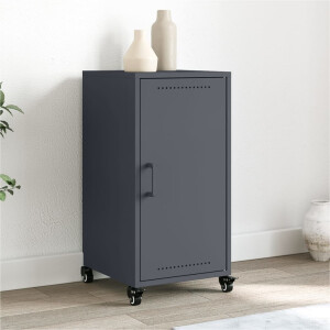 vidaXL Dressoir 36x39x72 cm staal antracietkleurig