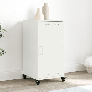 vidaXL Dressoir 36x39x72 cm staal wit