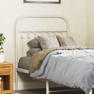 vidaXL Hoofdbord 75 cm metaal wit