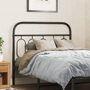 vidaXL Hoofdbord 107 cm metaal zwart