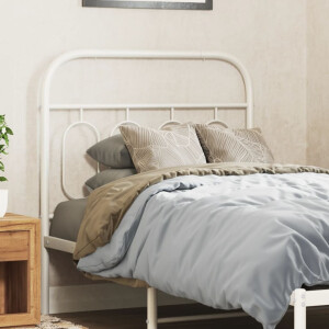 vidaXL Hoofdbord 90 cm metaal wit