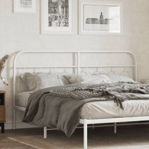 vidaXL Hoofdbord 160 cm metaal wit
