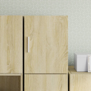 vidaXL Wandkast 30x42,5x40 cm bewerkt hout sonoma eikenkleurig