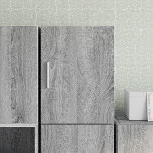 vidaXL Wandkast 30x42,5x40 cm bewerkt hout grijs sonoma eikenkleurig