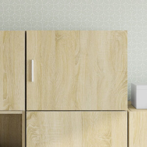 vidaXL Wandkast 50x42,5x40 cm bewerkt hout sonoma eikenkleurig