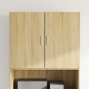 vidaXL Wandkast 80x42,5x64 cm bewerkt hout sonoma eikenkleurig