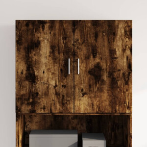 vidaXL Wandkast 80x42,5x64 cm bewerkt hout gerookt eikenkleurig