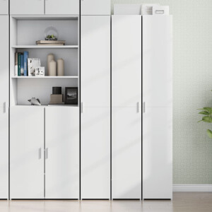 vidaXL Hoge kast 30x42,5x185 cm bewerkt hout wit