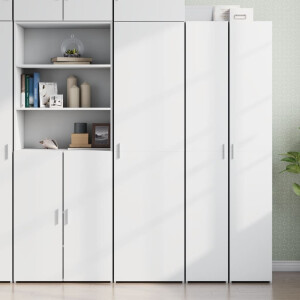 vidaXL Hoge kast 50x42,5x185 cm bewerkt hout wit