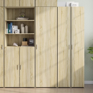 vidaXL Hoge kast 50x42,5x185 cm bewerkt hout sonoma eikenkleurig