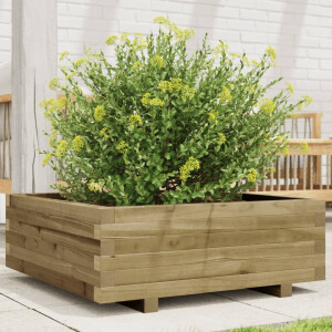 vidaXL Plantenbak 70x70x26,5 cm geïmpregneerd grenenhout