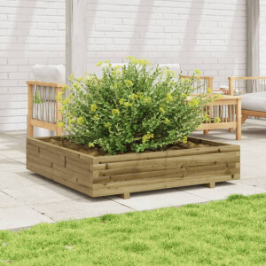 vidaXL Plantenbak 110x110x26,5 cm geïmpregneerd grenenhout