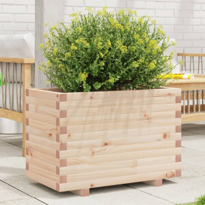 vidaXL Plantenbak 70x40x49,5 cm massief grenenhout