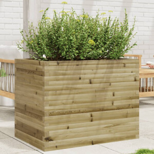 vidaXL Plantenbak 90x60x68,5 cm geïmpregneerd grenenhout