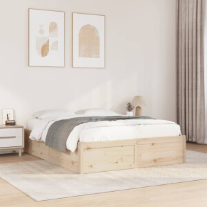 vidaXL Bedframe zonder matras massief grenenhout 140x200 cm