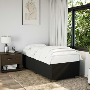 vidaXL Bedframe zonder matras 80x200 cm stof zwart