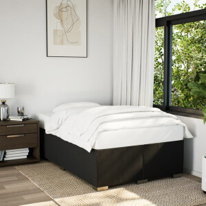 vidaXL Bedframe zonder matras 120x200 cm stof zwart